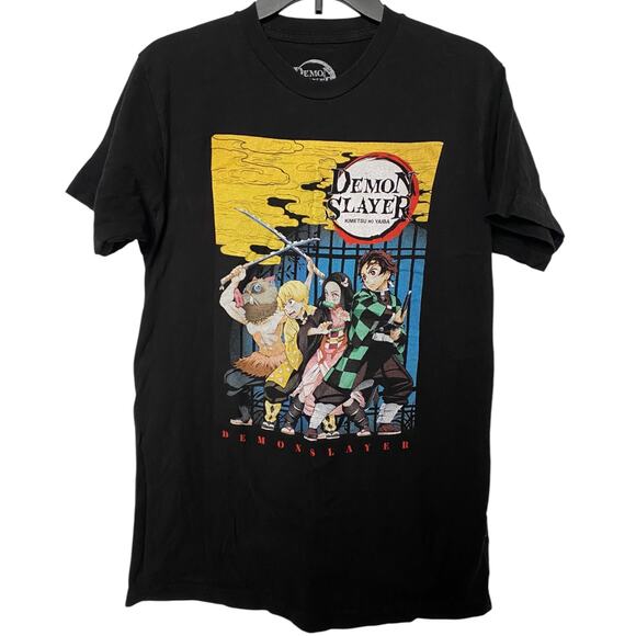 Demon Slayer Kimetsu No Yaiba Group Poster Shirt  Medium - Picture 1 of 3